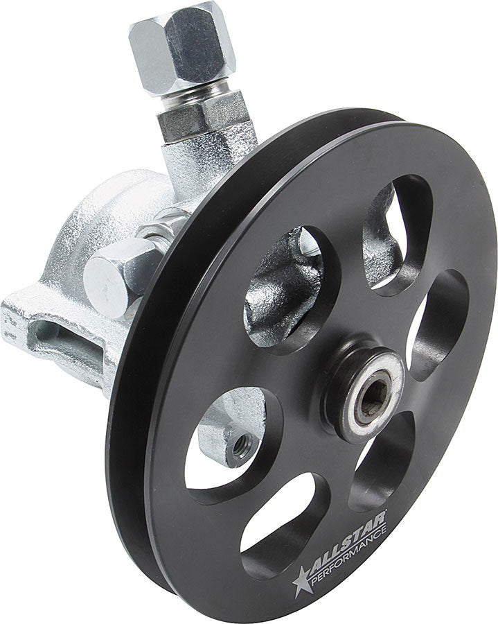 Allstar Performance Power Steering Pump with 1/2in Wide Pulley