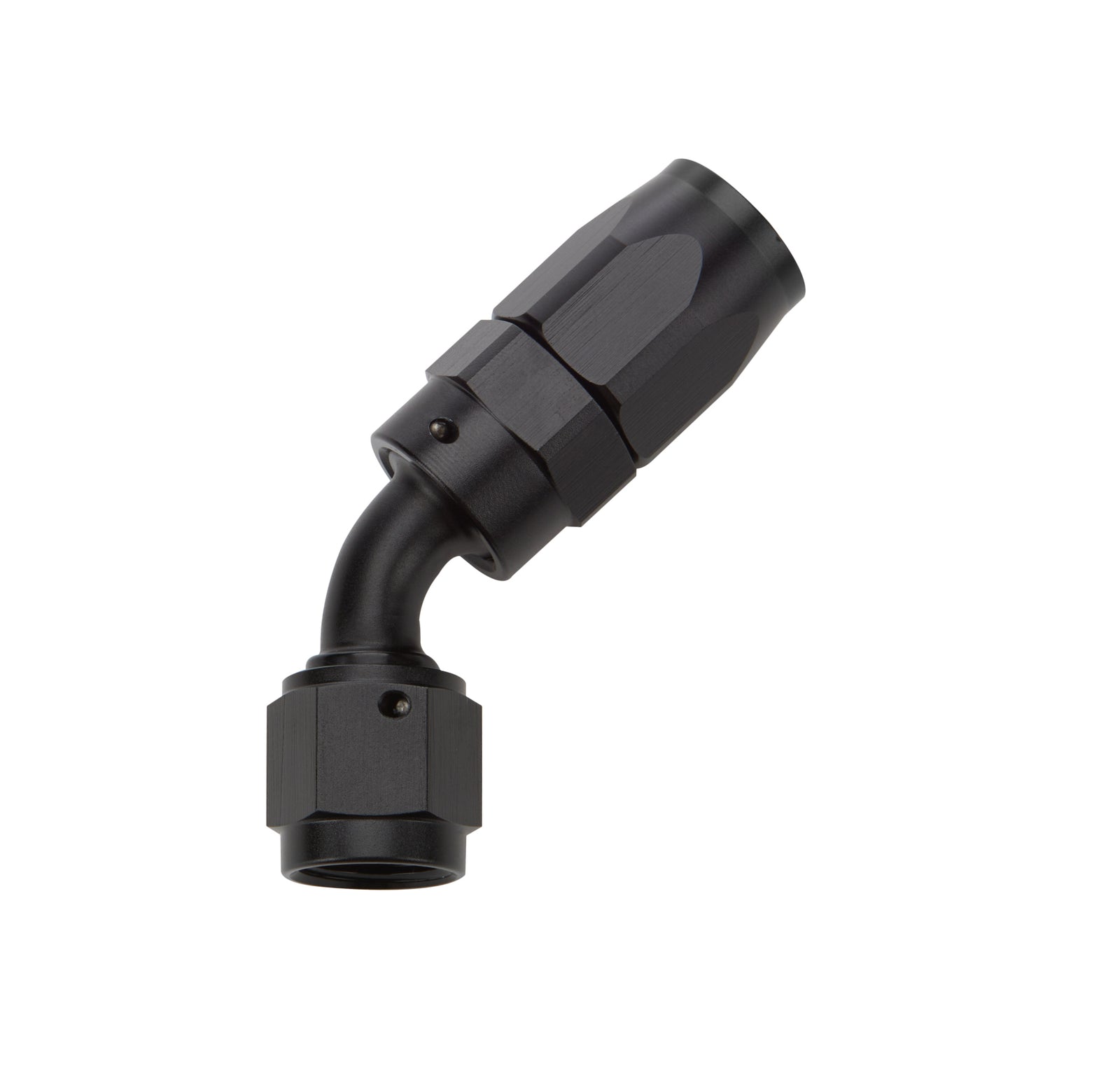 Allstar Performance Reusable Hose End Black 45 Deg Elbow -6 ALL49332