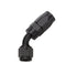 Allstar Performance Reusable Hose End Black 45 Deg Elbow -6 ALL49332
