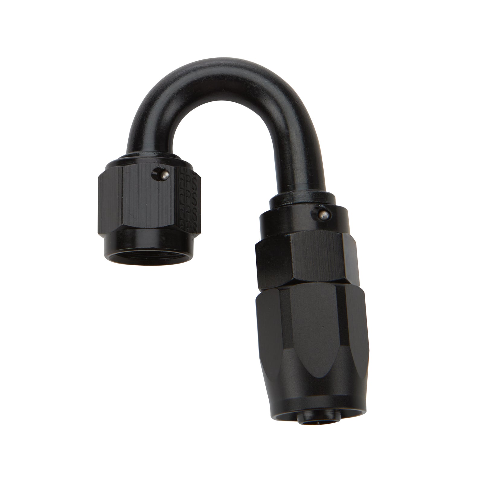 Allstar Performance Black Aluminum Pushlock Hose End 180 Degree Elbow -16 AN ALL49386