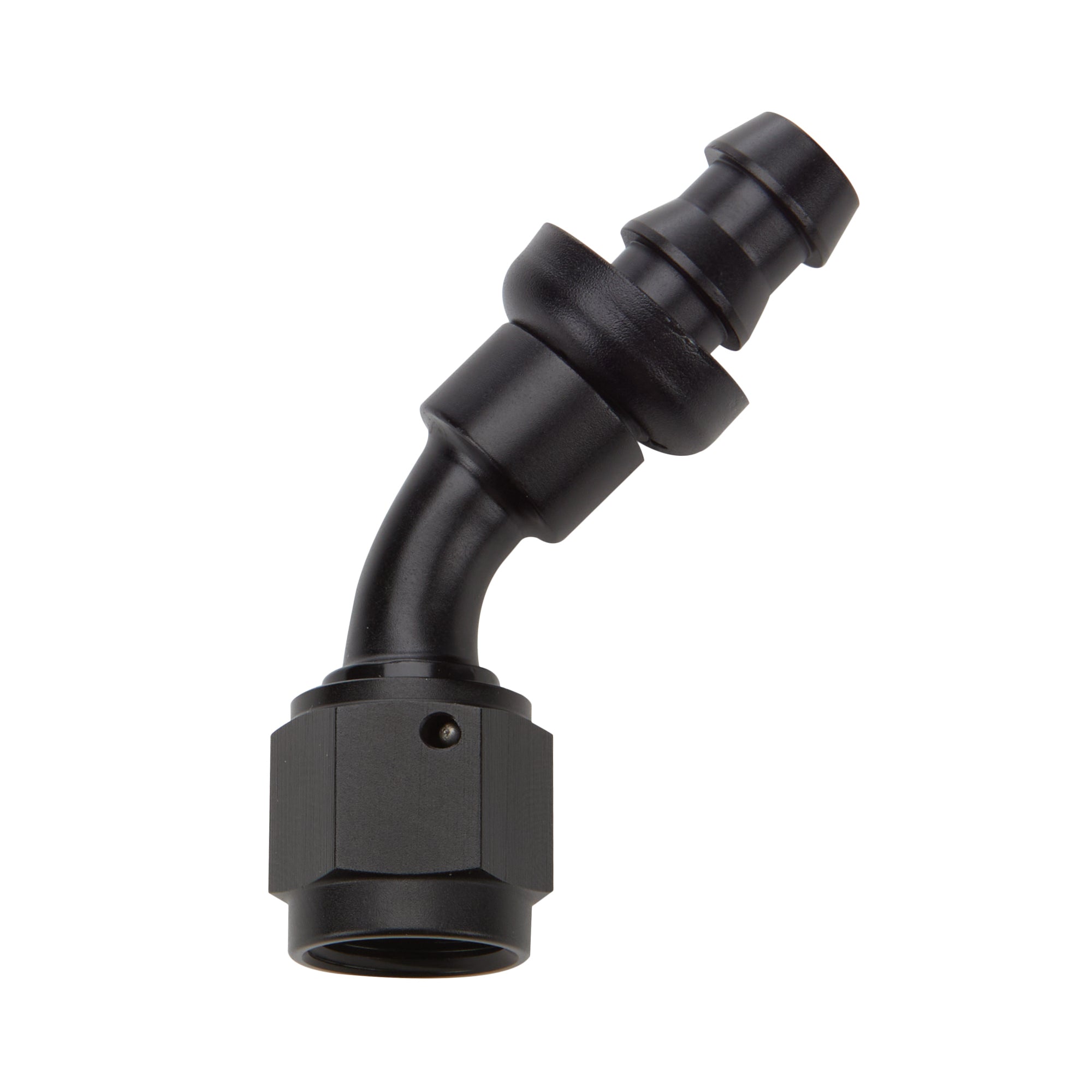 Allstar Performance Black Pushlock Hose End 45 Degree Elbow -4 ALL49431