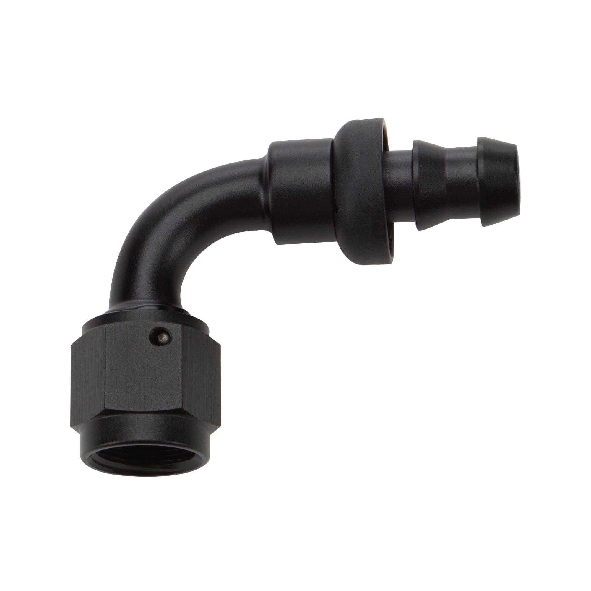 Allstar Performance Aluminum Pushlock Hose End Black 90 Degree Elbow -4 ALL4945