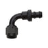 Allstar Performance Aluminum Pushlock Hose End Black 90 Degree Elbow -4 ALL4945
