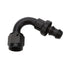Allstar Performance Pushlock Hose End Black 120 Deg Elbow -12 ALL49465