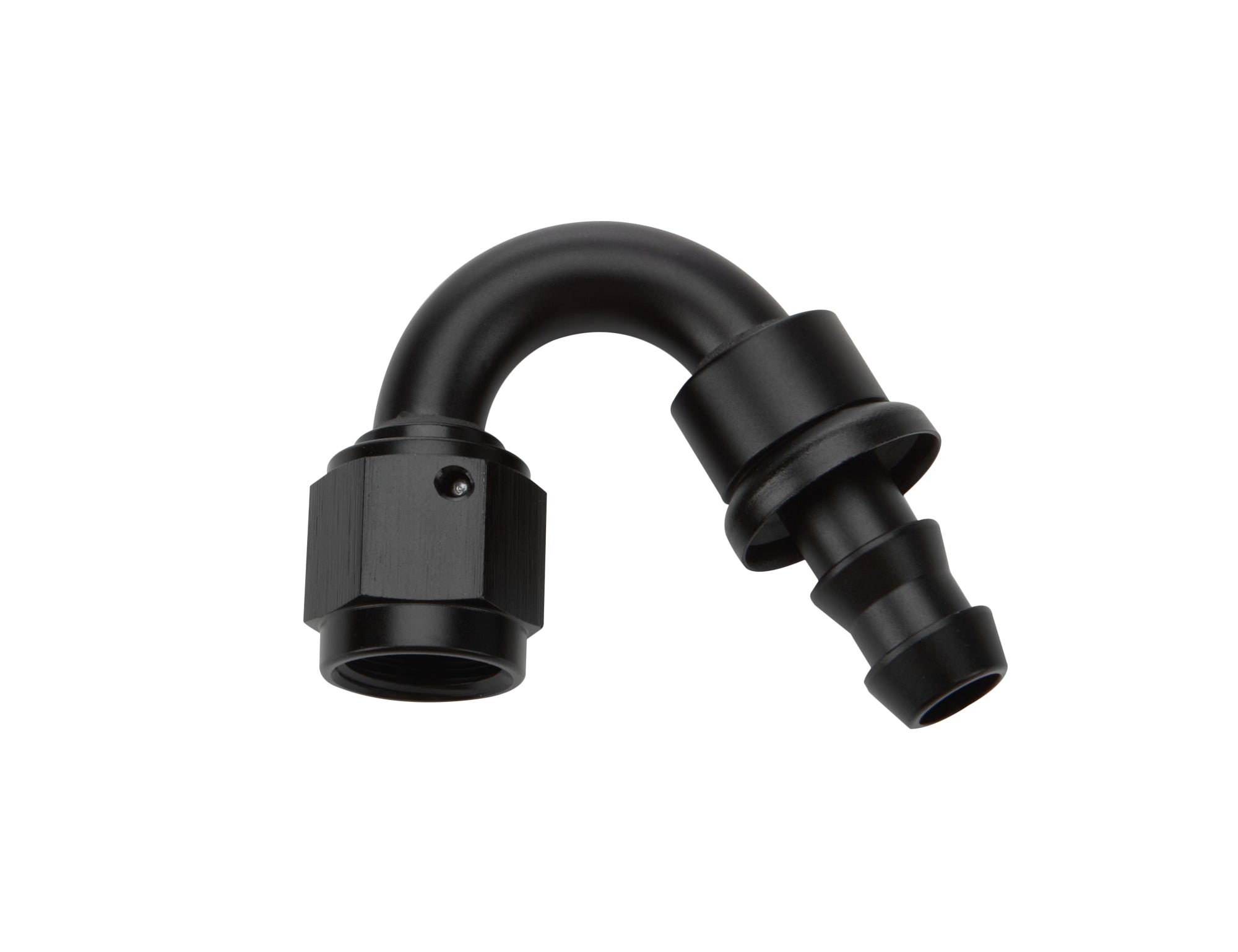 Allstar Performance Pushlock Hose End Black 150 Deg Elbow -6 ALL49472