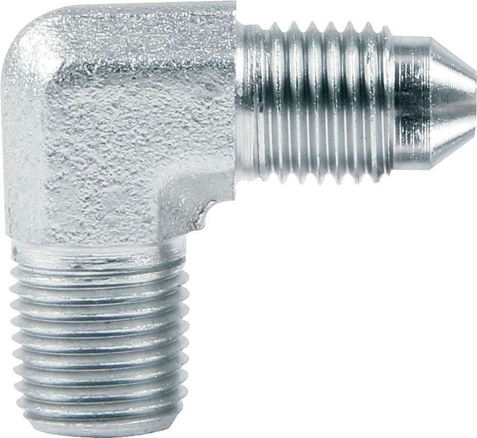 Allstar Performance Adapter Fitting -3 to 1/8 NPT 90 Deg