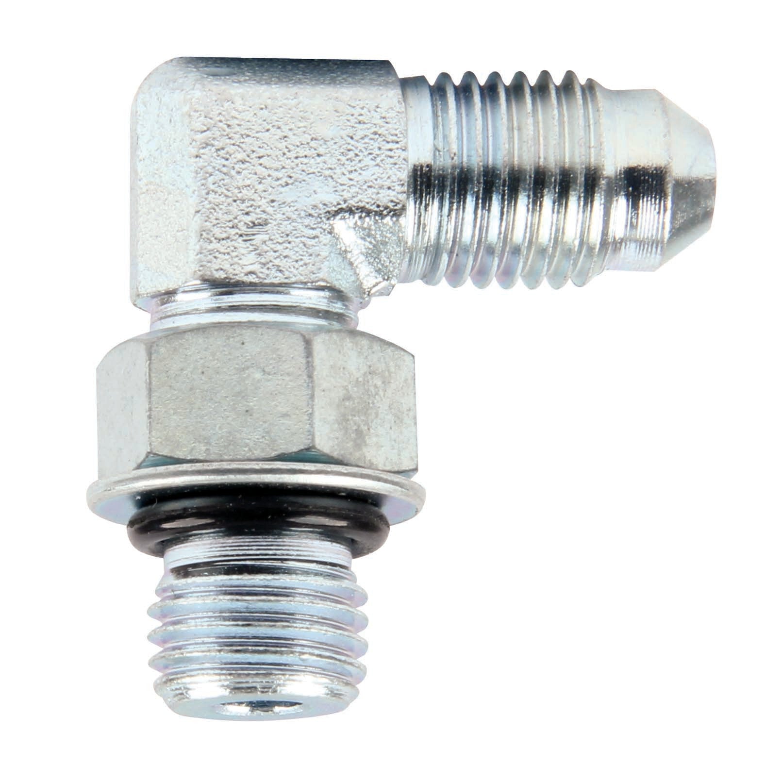 Allstar Performance Adapter Fittings -4 to 7/16-20 90 Degree 10pk