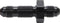 Allstar Performance Straight Bulkhead -4 Black 10pk