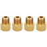 Allstar Performance Adapter Fittings 1/8 NPT to 1/4 Line 4pk