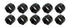 Allstar Performance 1in Coarse Thread Nut 1-1/8in Wrench 10pk