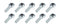 Allstar Performance Rod End RH 5/8 Male Steel 10pk