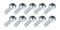 Allstar Performance Rod End RH 3/4 Male Steel 10Pk