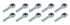 Allstar Performance Rod End LH 3/8 Male Steel 10pk