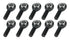 Allstar Performance Pro Rod End RH 3/4 Male Moly 10pk