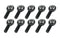 Allstar Performance Pro Rod End LH 5/8 Male Moly 10pk