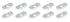 Allstar Performance A-Arm Caster Slug Centered 10pk