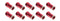Allstar Performance QC Cover Nuts Long Red 10pk