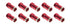 Allstar Performance QC Cover Nuts Long Red 10pk