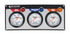 Allstar Performance 3 Gauge Panel ALL Oil Pressure/Oil Temperature/Water Temperature ALL80091