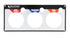 Allstar Performance 3 Gauge Panel Oil Pressure /Oil Temperature /Water Temperature Replacement ALL80126