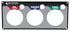 Allstar Performance Replacement 3 Gauge Panel Fuel Pressure /Oil Pressure /Water Temperature ALL80127