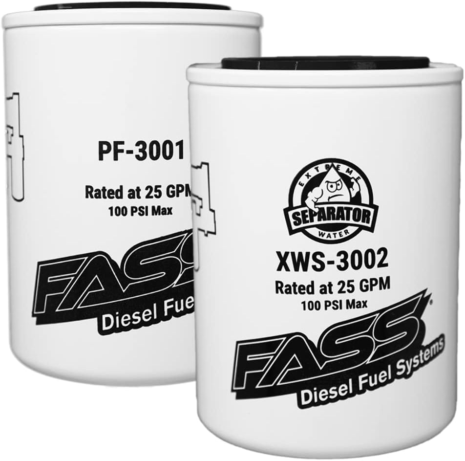 FASS Titanium Series Filter Combo Pack (2) XWS-3002 and (2) PF-3001