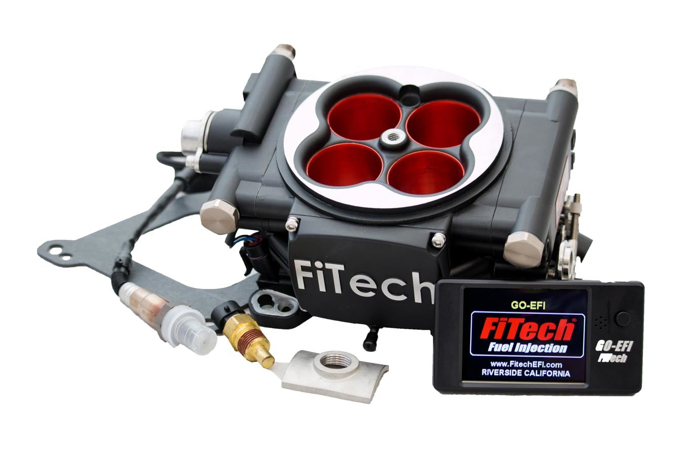 FiTECH FUEL INJECTION Go EFI Power Adder 600hp Kit Matte Black 30004