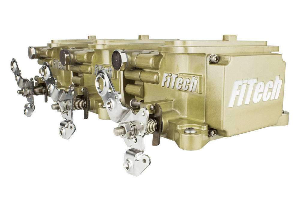 FiTECH FUEL INJECTION Go EFI 3x2 Tri Power EFI System Classic Gold 39610