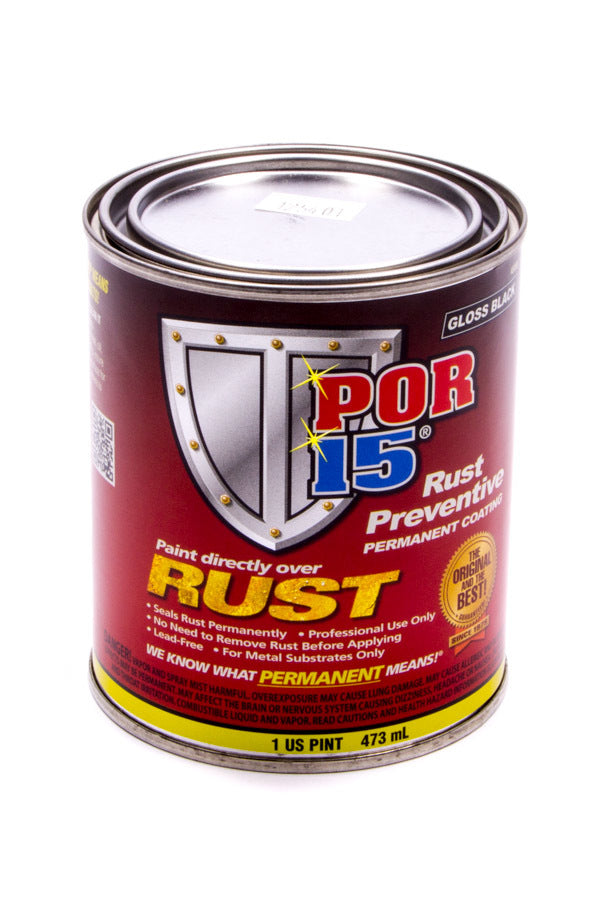 POR-15 Gloss Black Rust Preventive Coating Paint (1 Pint) 45008