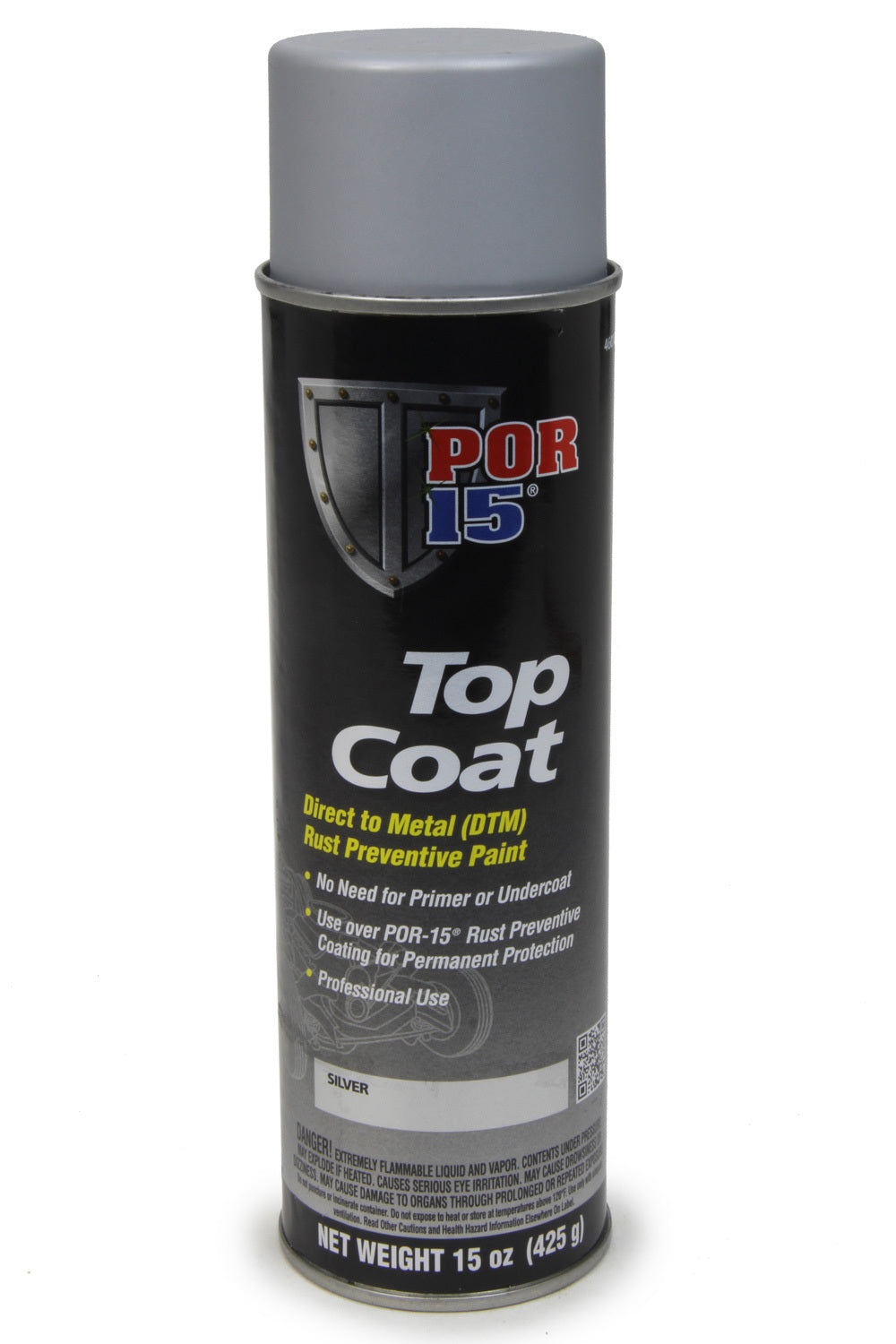 POR-15 Top Coat DTM Rust Preventive Paint - Silver Aerosol (14 Oz.) 46018