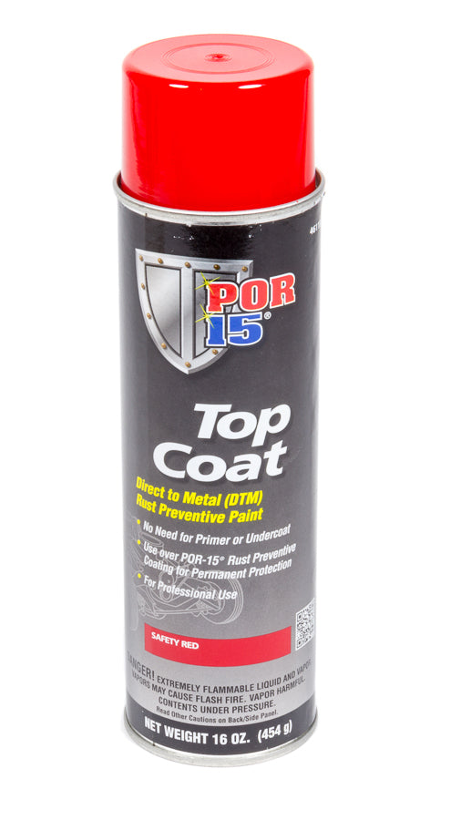 POR-15 Top Coat DTM Rust Preventive Paint - Red Aerosol (14 Oz.) 46118