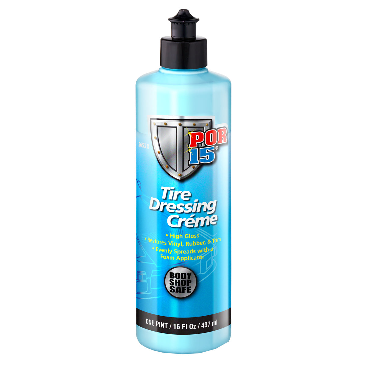 POR-15 Body Shop Safe Tire Dressing Créme (16 Oz. Bottle) 56520