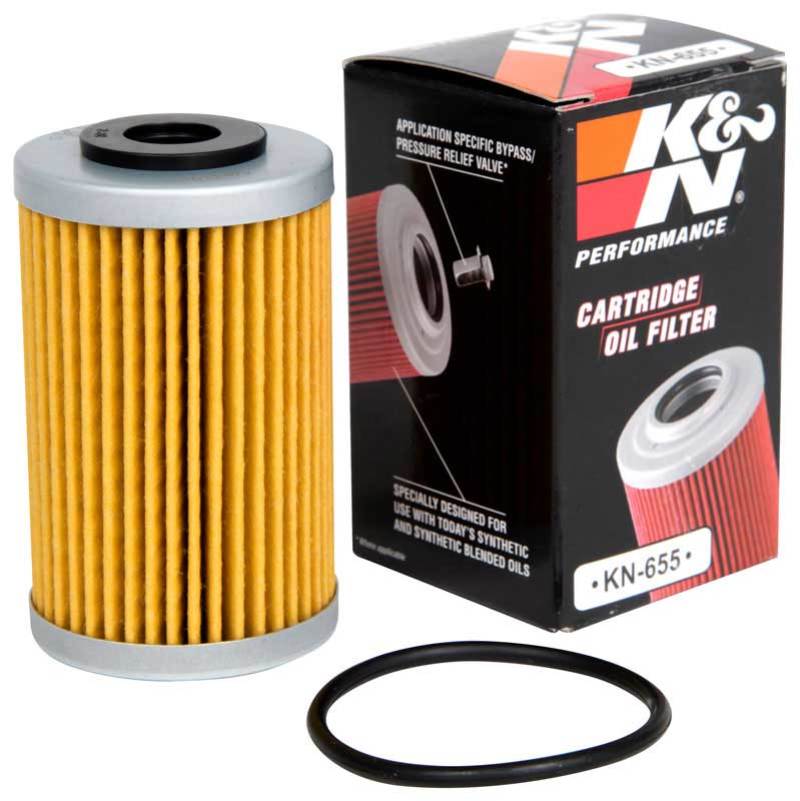 K&N Powersports Oil Filters 1.625in OD x 2.719in H KN-655