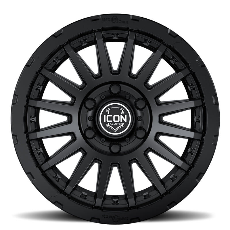 ICON Recon Pro 17x8.5 6x5.5 0mm Offset 4.75in BS 106.1mm Bore Satin Black Wheel