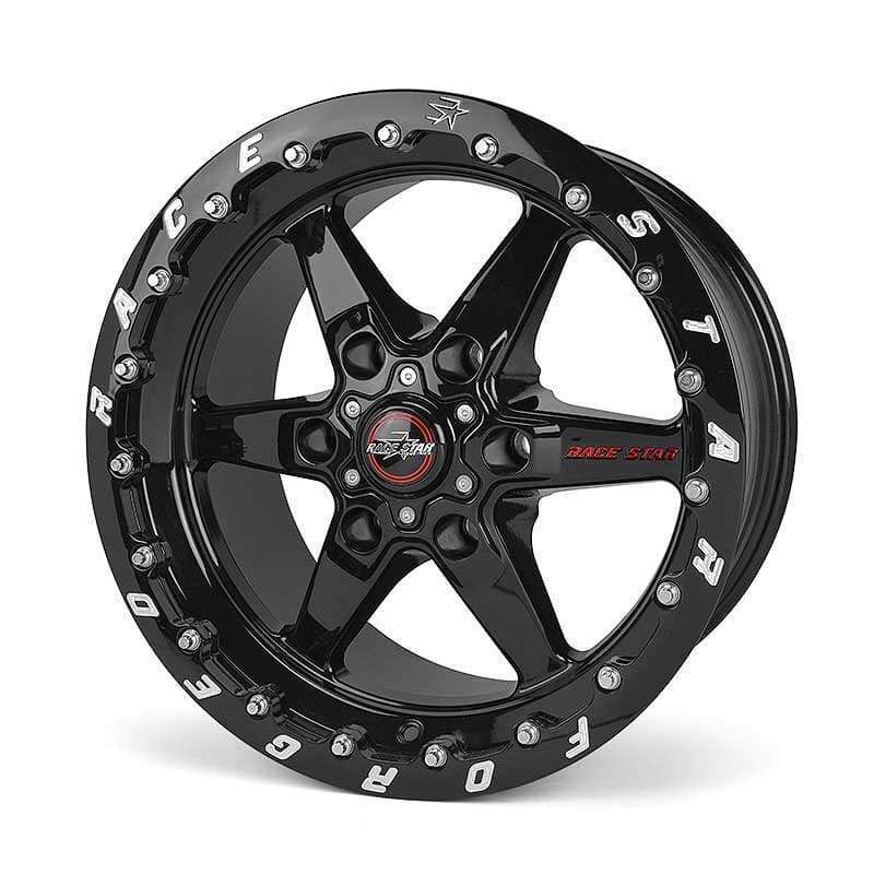 Race Star 93 Truck Star 17x9.50 6x5.50bc 6.125bs Gloss Black Wheel - Single Beadlock