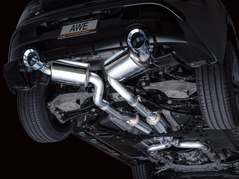 AWE Touring Edition Catback Exhaust System w/Chrome Silver Tips for 23 Nissan Z RZ34 RWD 3015-32400