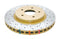 DBA 8/98+ Nissan Skyline R34 GTT Front Crossdrilled Slotted 4000 Series Rotor