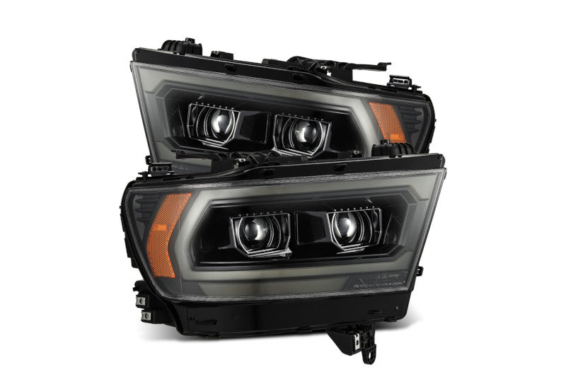 AlphaRex 19-22 Ram 1500 LUXX LED Projector Headlights Alpha Black