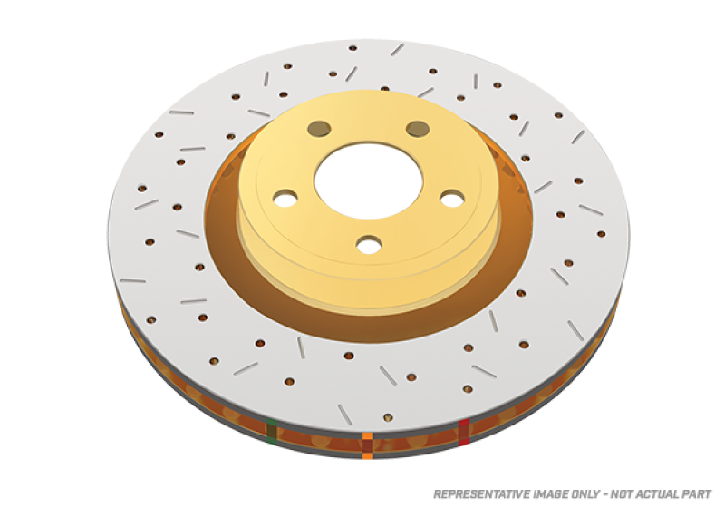DBA 93-98 Supra Non-Turbo / 00-05 Lexus IS300 Front Drilled & Slotted 4000 Series Rotor