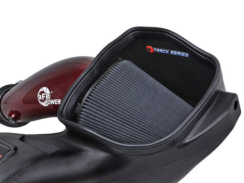 aFe Red Carbon Track Series Intake for 2023-2024 Ford F-150 Raptor R 5.2L