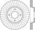 StopTech 2014 Ford Fiesta Left Front Disc Slotted Brake Rotor