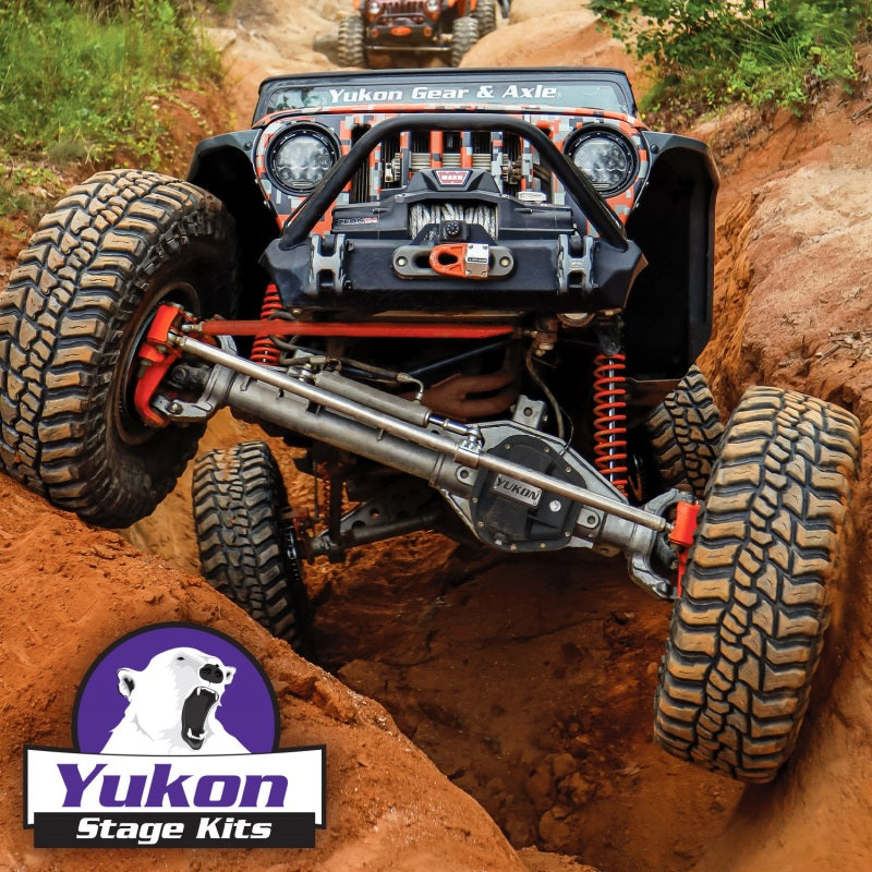 Yukon Gear & Axle 07-17 Jeep Wrangler (JK) Stage 2 Re-Gear Kit w/Diff Covers (for Dana 30/44) - 4.56