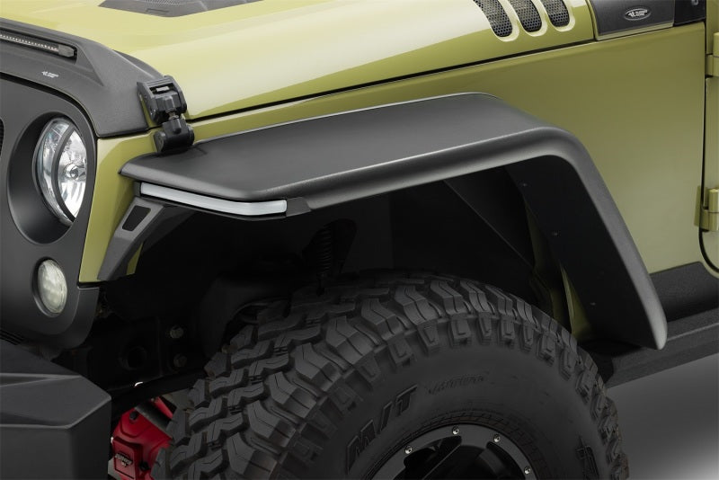 Rugged Ridge 07-18 Jeep Wrangler JK 2-Door+4-Door Unlimited Max Terrain Fender Flare Front+Rear Set