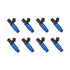 Injector Dynamics 1300cc High Impedance Injector - 60mm Length - 14mm Blue Bottom - Set of 8