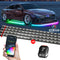 XK Glow XKmax RGBW 8pc Addressable Car Underglow Kit Universal Fitment for 12v