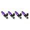 Injector Dynamics 1750-XDS - 60mm Length - 14mm Purple Top - 14mm Lower O-Ring (Set of 4)