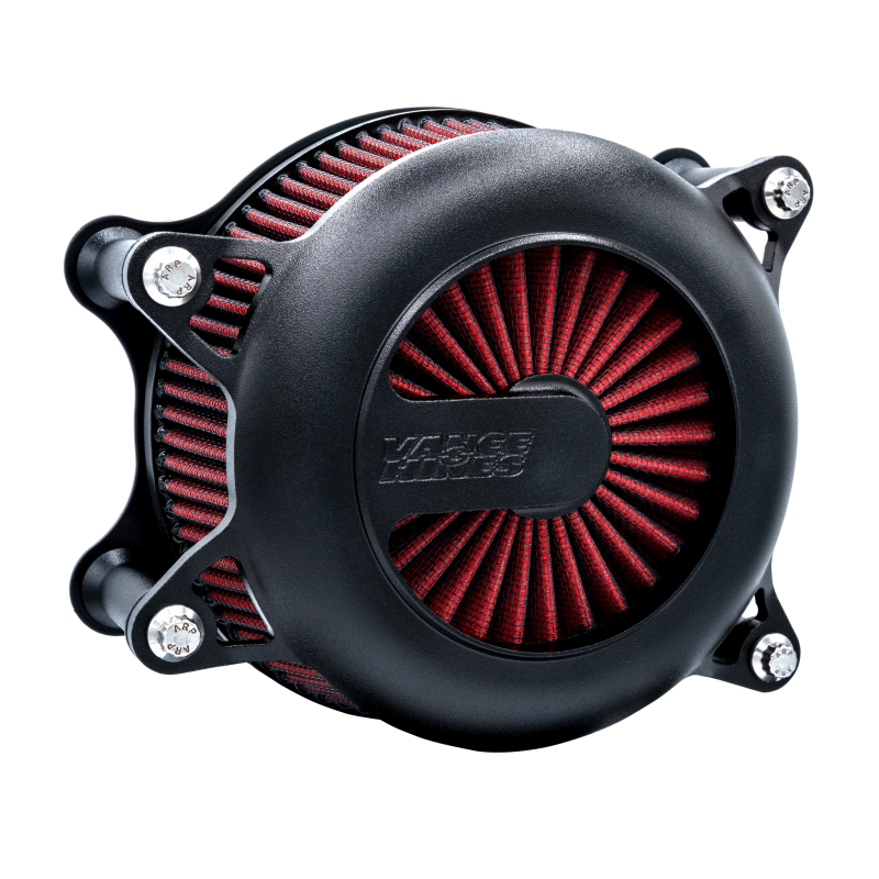 Vance and Hines 23-24 Road/Street Glide V02 Rogue Air Intake - Wrinkle Black