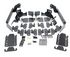 DragonFire Racing Hardware Pack for Ranger Crew XP 1000 19-23 -Hinges/Hardware 2/4 Door