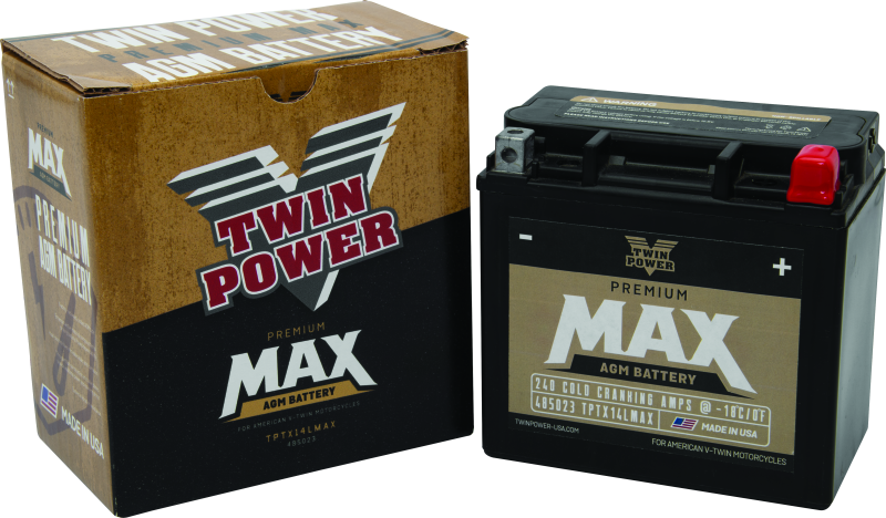 Twin Power GYZ-16HL Premium MAX Battery Replaces H-D 65958-04 Made in USA