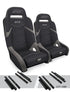 PRP Polaris General GT3 Suspension Seats Kit (Pair) - Black & Gray